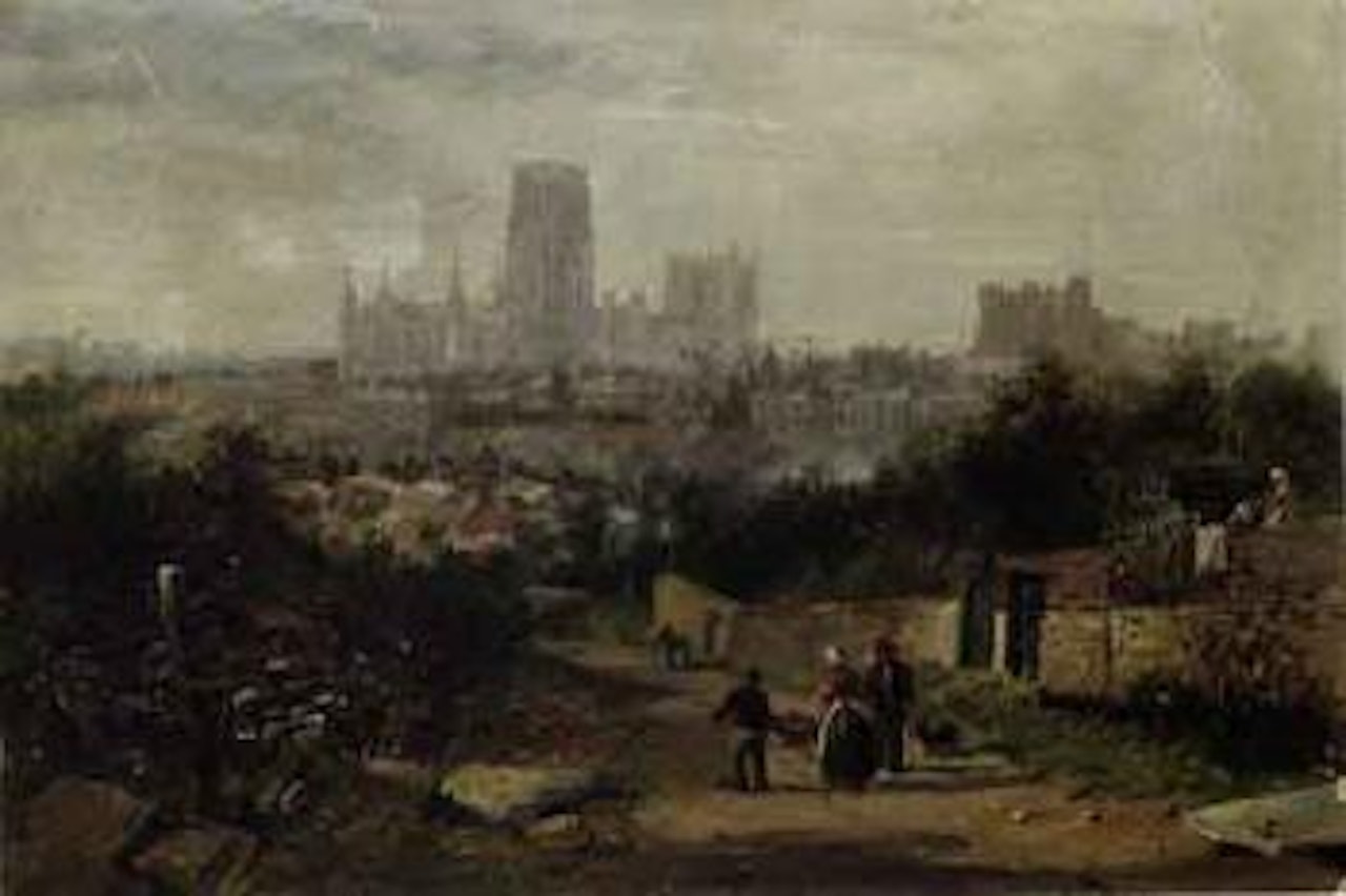 Broad view of Durham City by John Wilson Carmichael