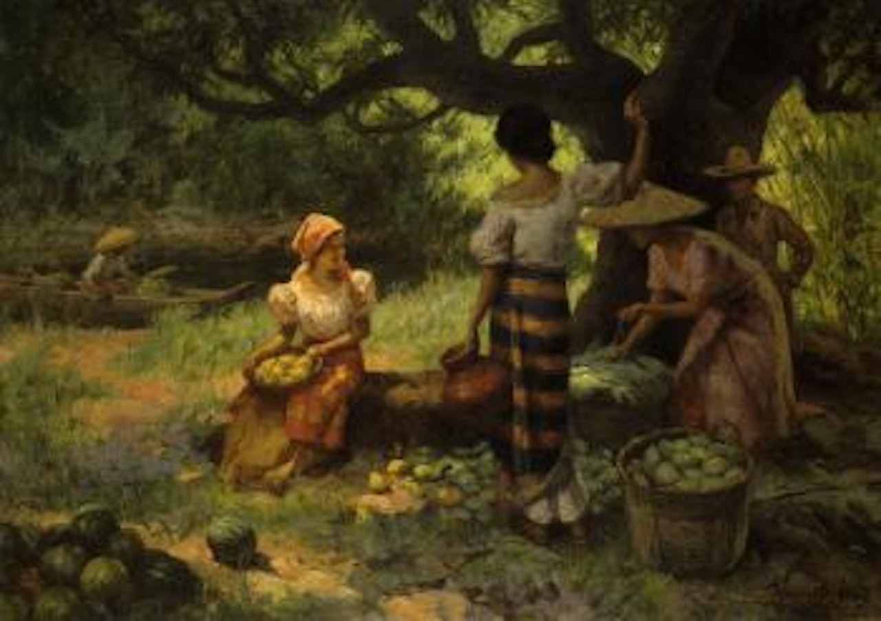 Under the mango tree by Fernando Amorsolo
