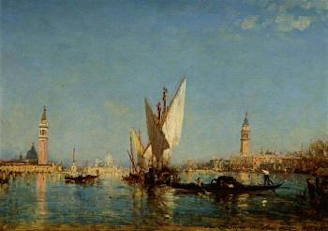 Entrance to the Grand Canal by Félix Ziem