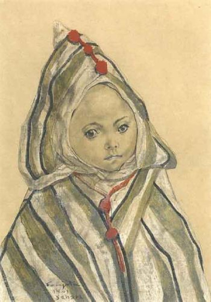 L'enfant au burnous by Leonard Tsuguharu Foujita