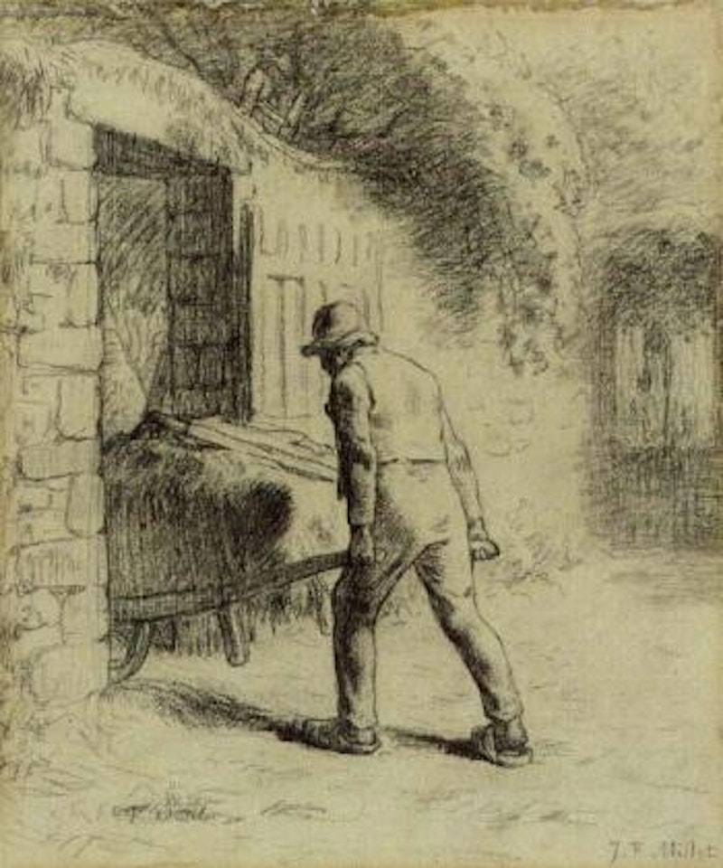 L'homme a la brouette by Jean-François Millet