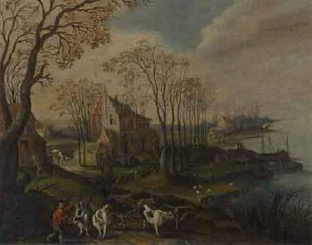 Peasant man and herd by Joos de Momper the Younger