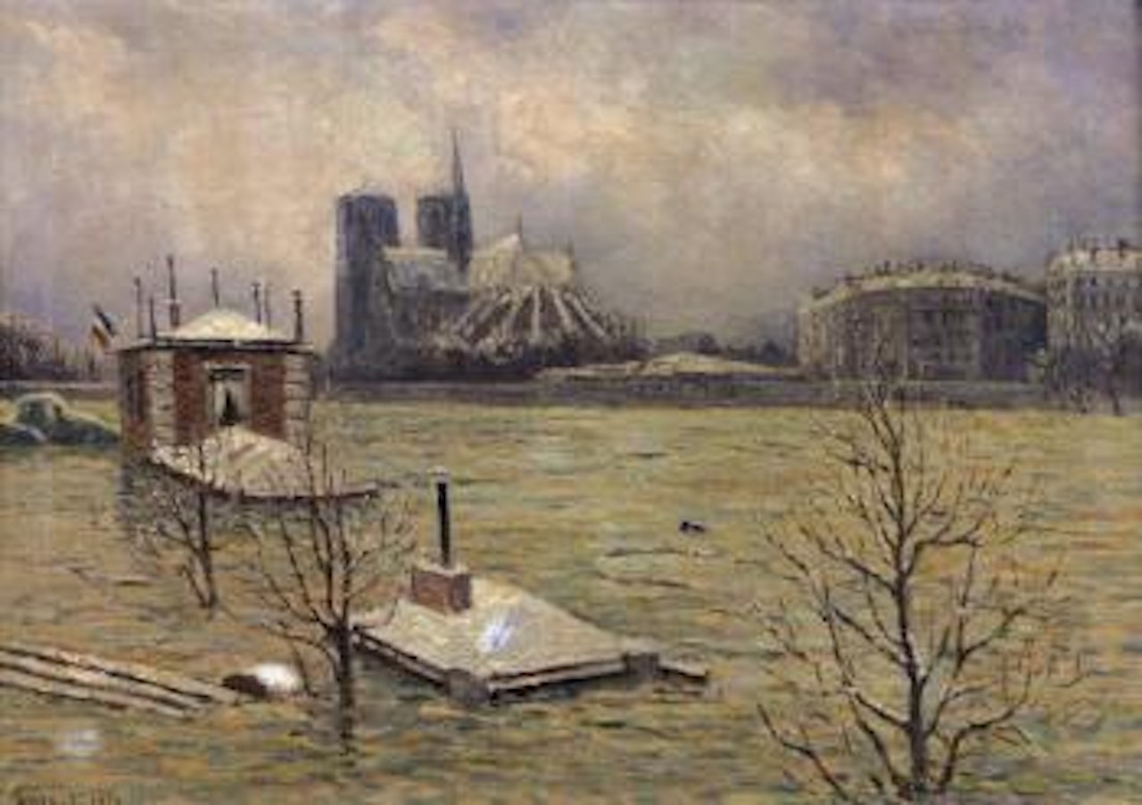 Inondations de Paris by Maximilien Luce