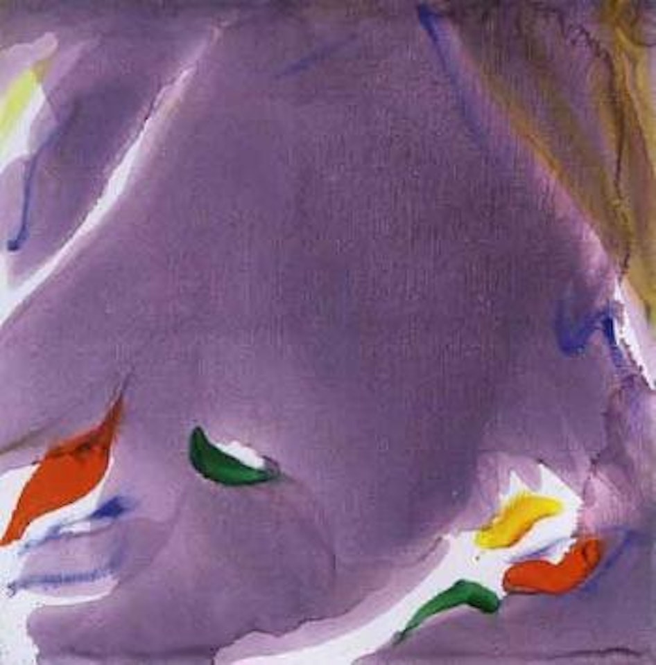 Bleus pales mouvants taches violettes by Olivier Debre