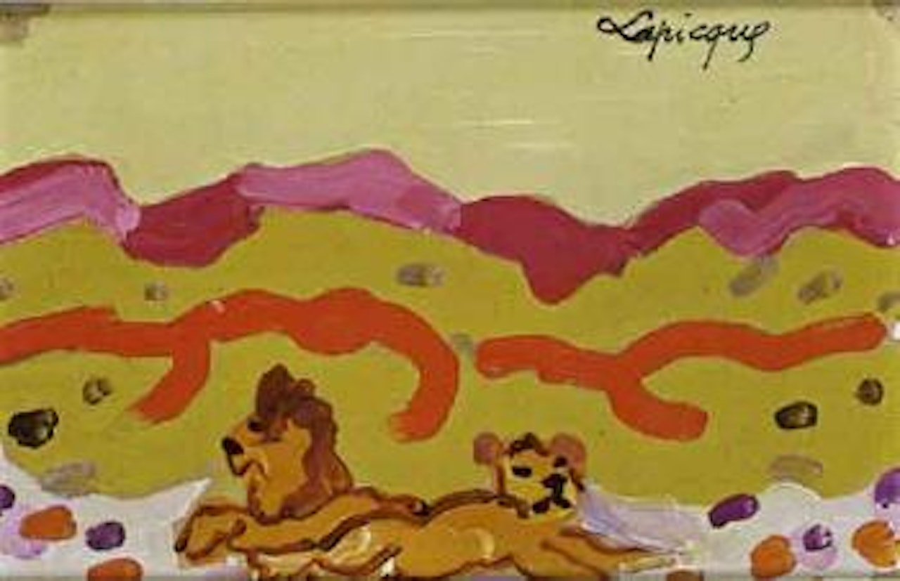 Couple de lions by Charles Lapicque