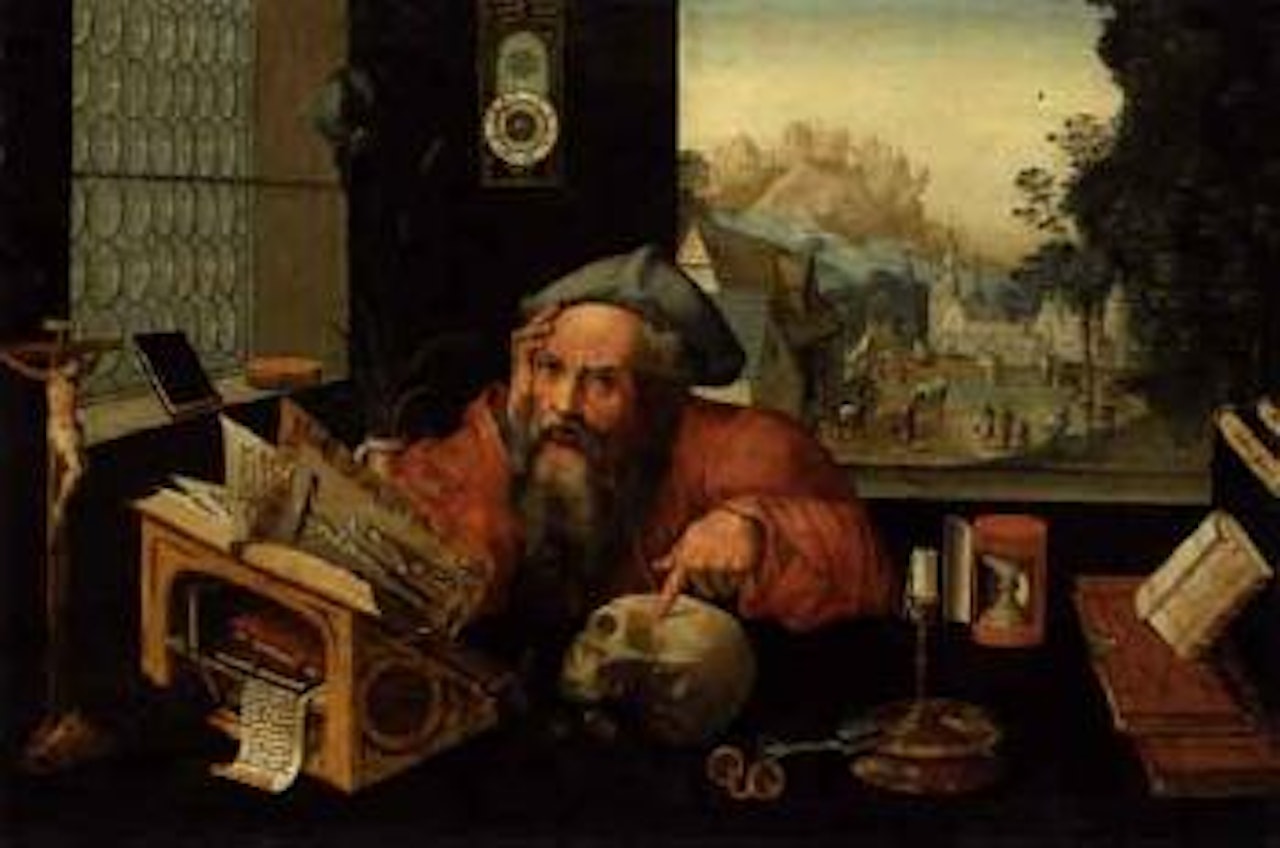 Saint Jerome in his study by Attributed to Pieter Coecke van Aelst I