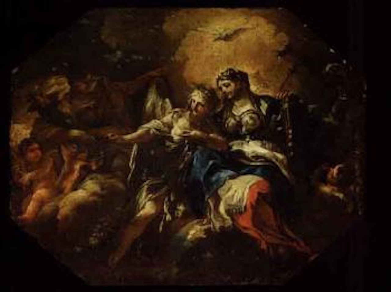 Temperance, Prudence and Fortitude. Peace, Concord and Fortune by Francesco Solimena