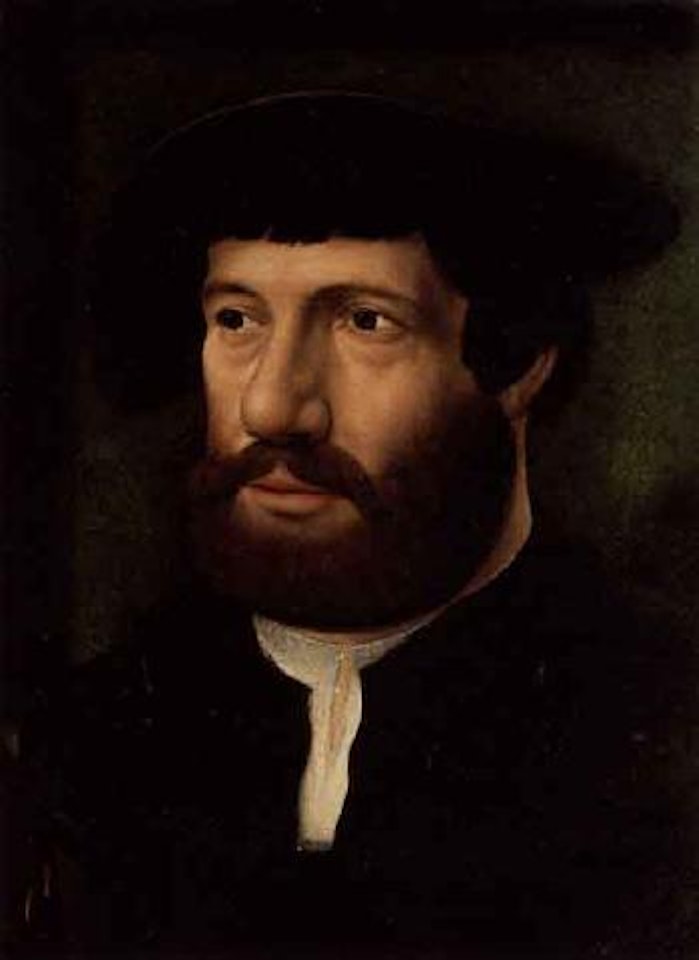 Portrait of gentleman in black by Joos van Cleve