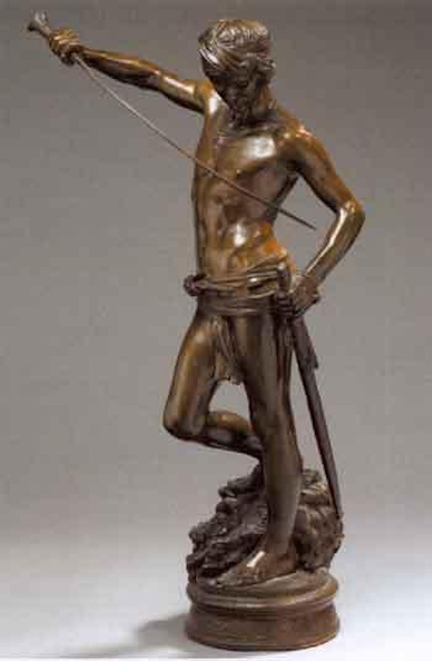 David vainqueur by Marius Jean Antonin Mercie