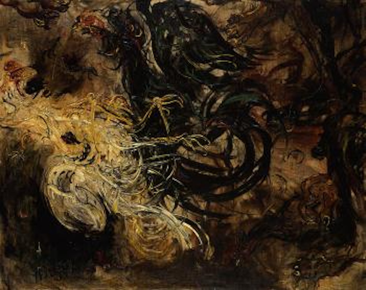 Cockfight by Affandi