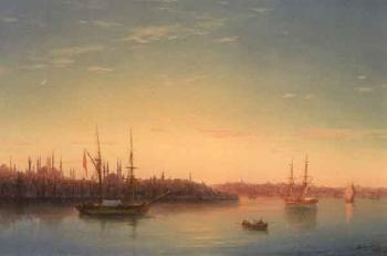 Golden Horn, moonlight by Ivan Konstantinovich Aivazovsky