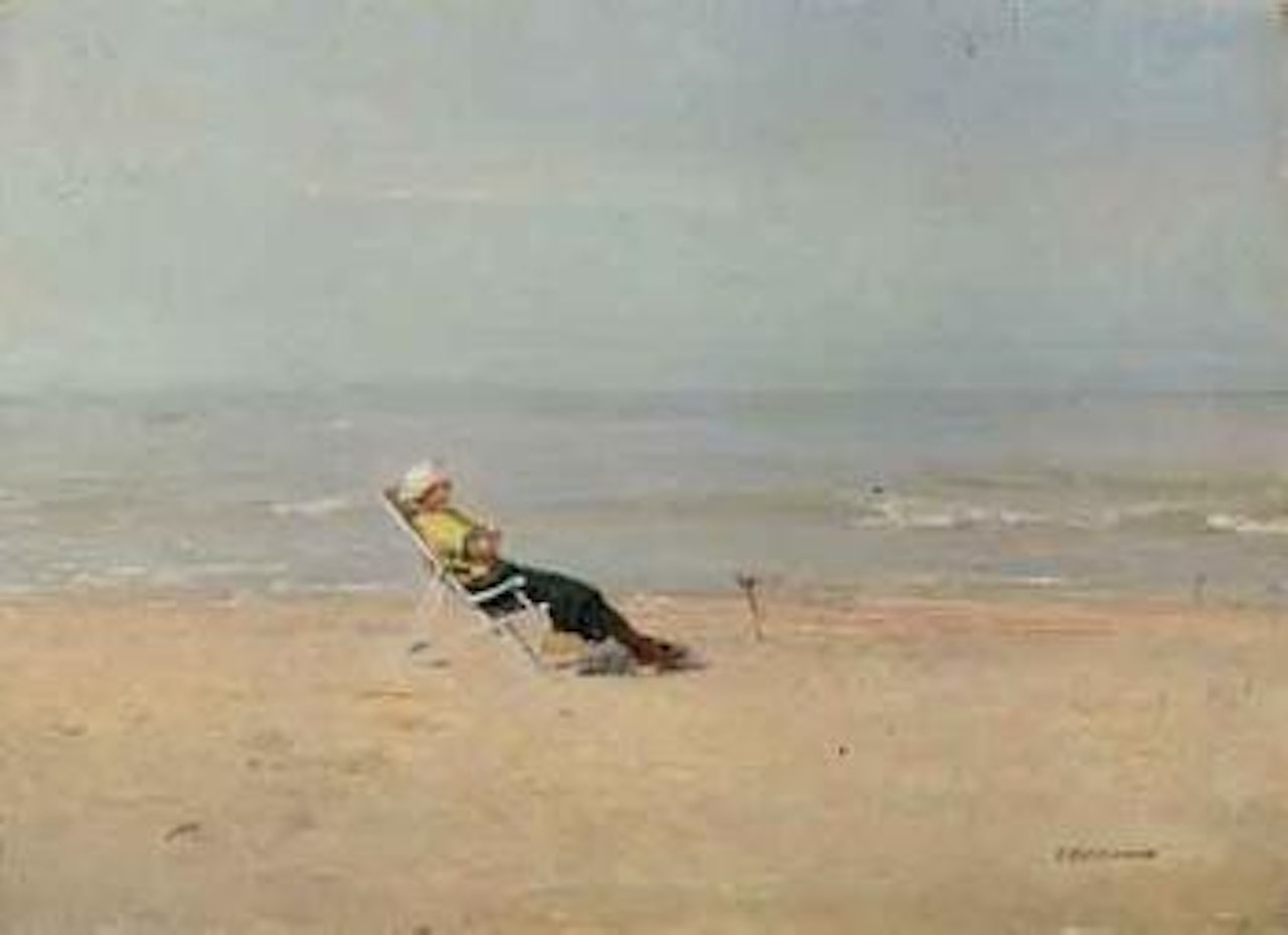 Marie-Louise on the beach by Ivan Pavlovitch Pochitonov