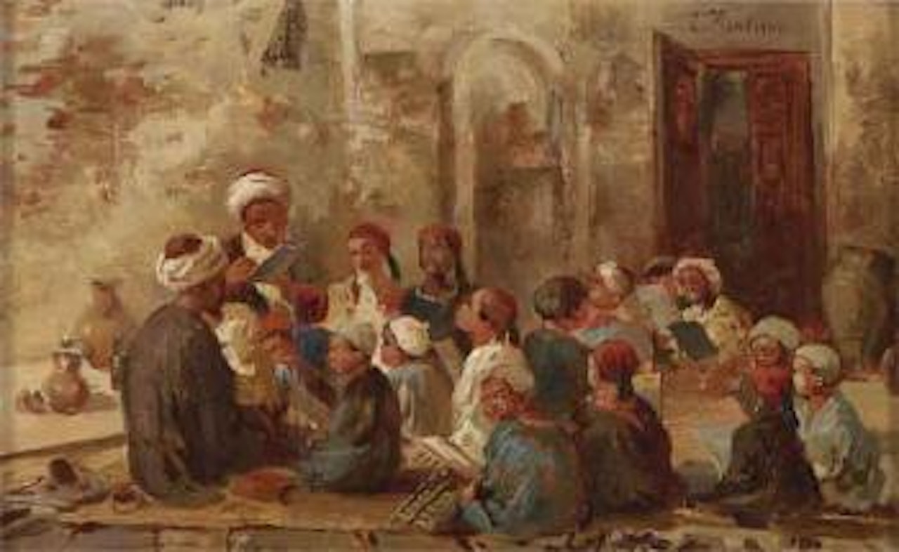 Lesson by Konstantin Makovsky