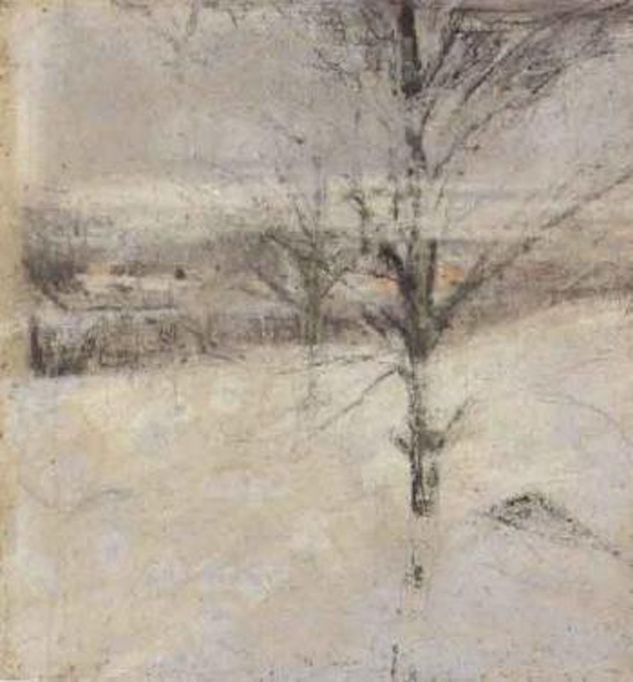Garden, Rue du Trone. Tree in winter by Ivan Pavlovitch Pochitonov