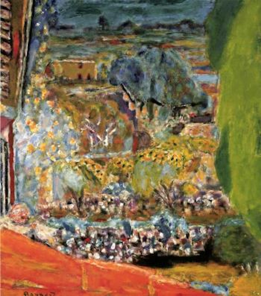 Paysage au toit rouge, le Cannet by Pierre Bonnard