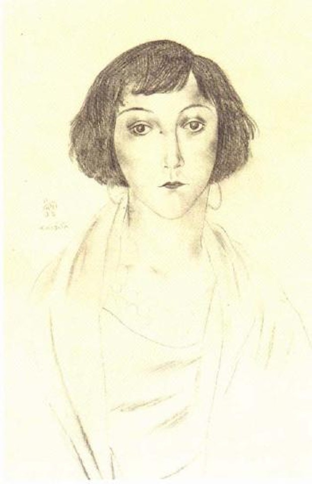 Portrait de Kiki by Leonard Tsuguharu Foujita