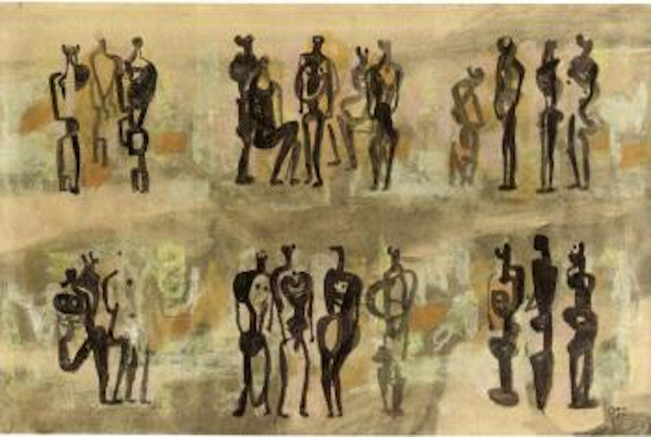 Group of figures by Henry Moore