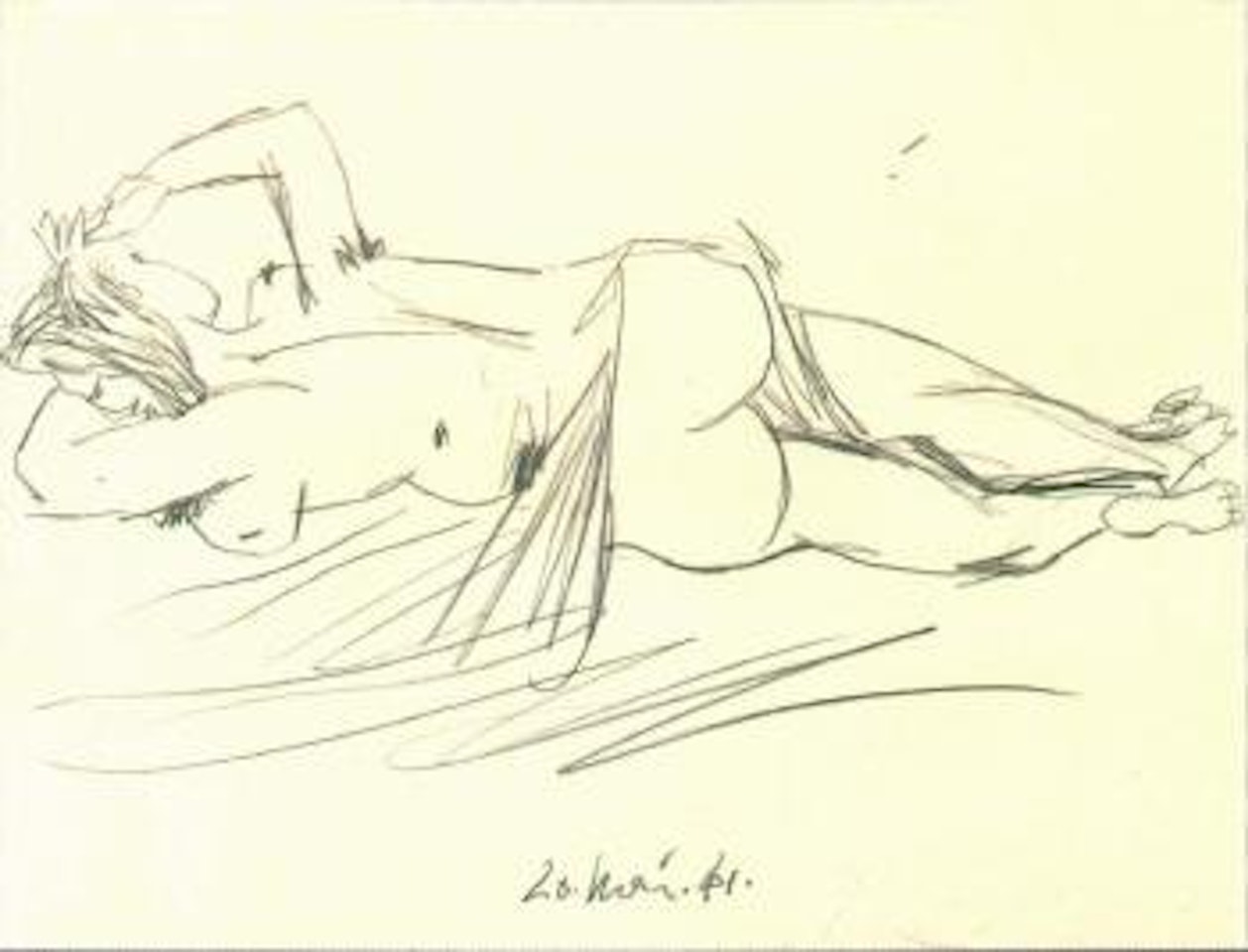 Femme couchee by Pablo Picasso