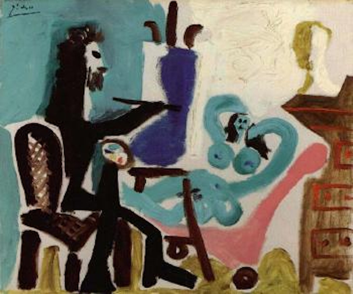 Peintre et modele by Pablo Picasso