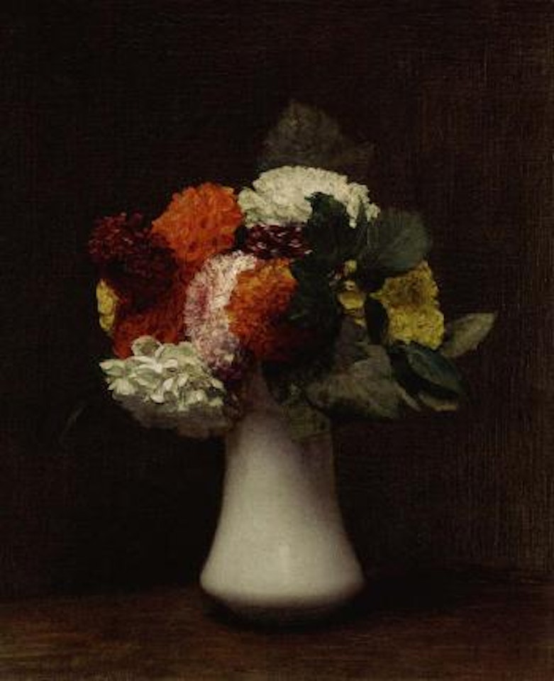 Dahlias by Henri Fantin-Latour