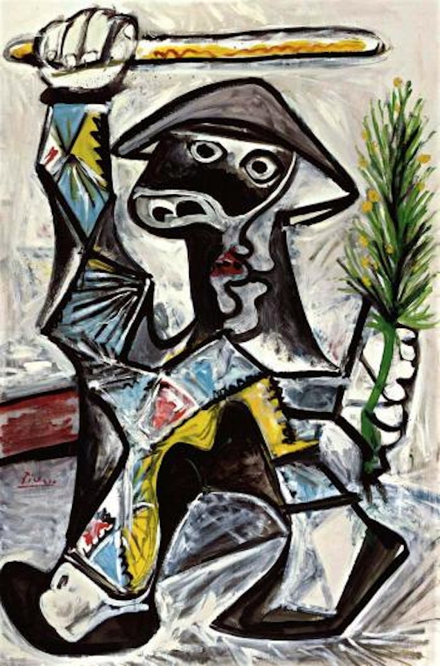 Arlequin au baton by Pablo Picasso