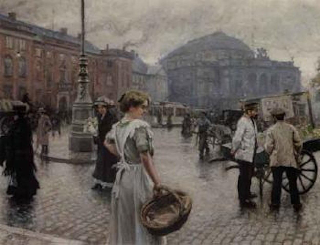 Musse shopping at Kongens Nytorv by Paul Fischer