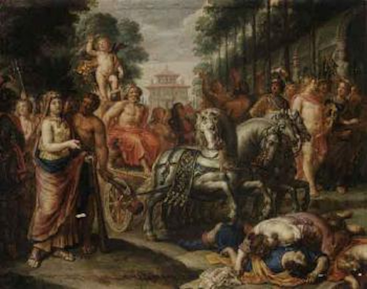 Mythological scenes with the Goddess Cybele by Italian School
