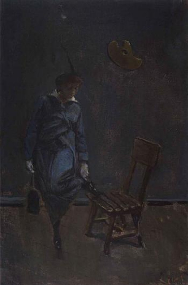 Checking the boots by Christian Krohg