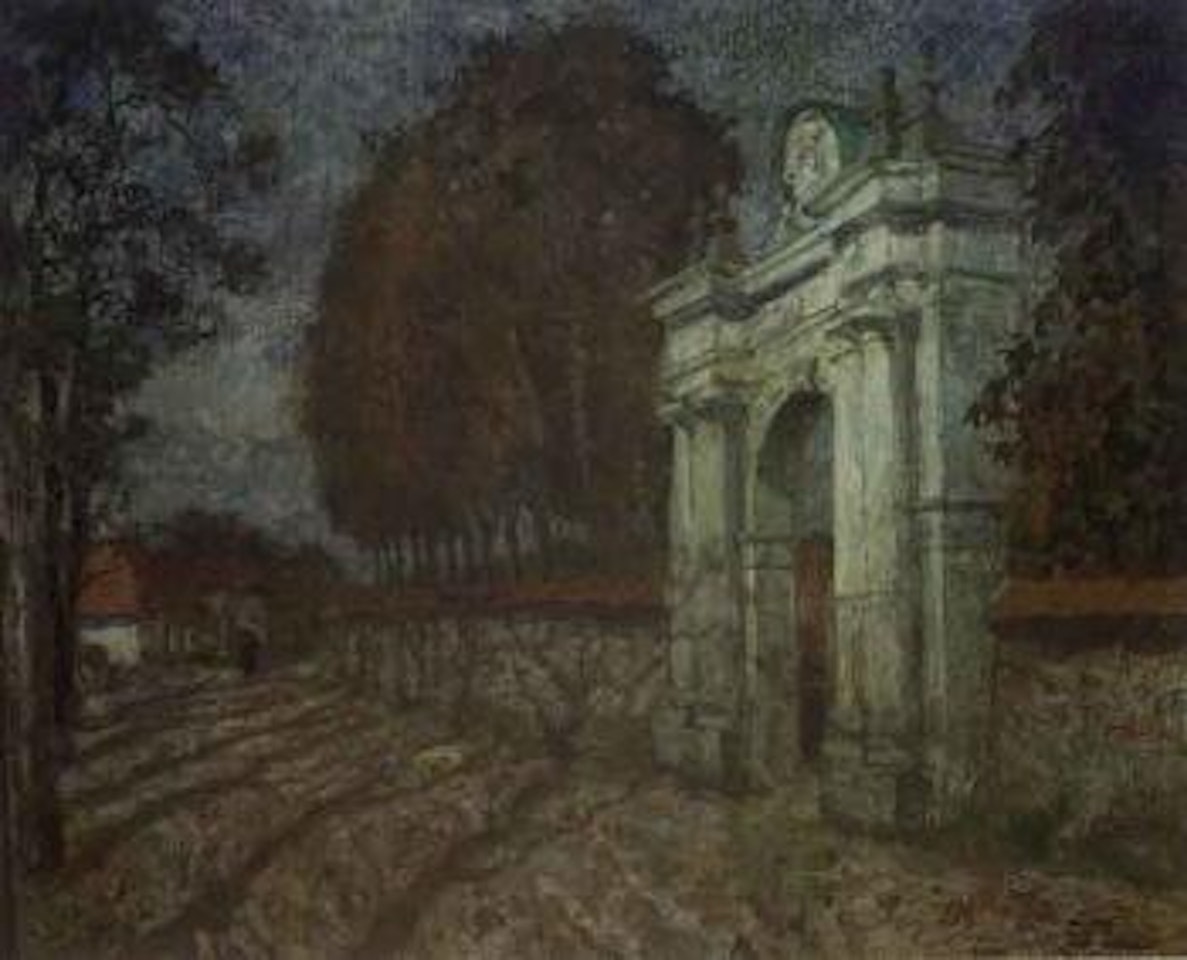 The marble gate by Fritz Thaulow