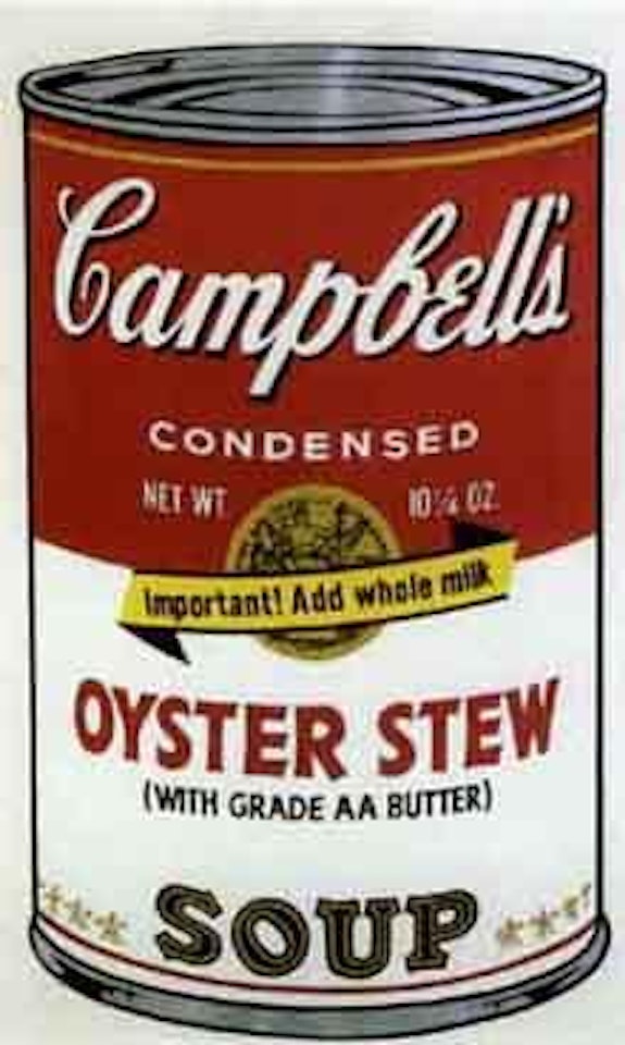 Campbell's soup II - Oyster Stew Soup by Andy Warhol