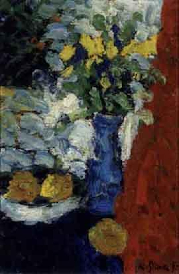 Still life with flowers in vase by Karl Stark