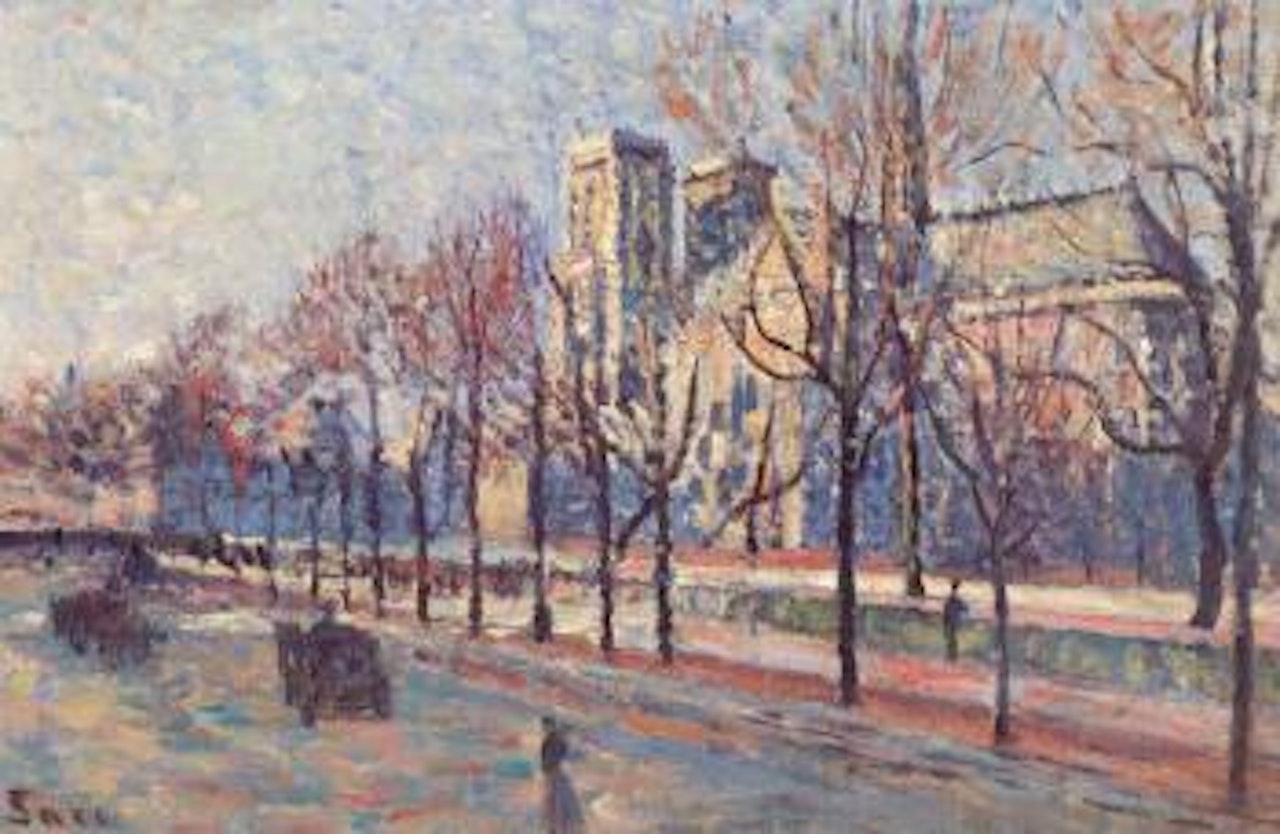 Notre-Dame vue du quai Montebello by Maximilien Luce