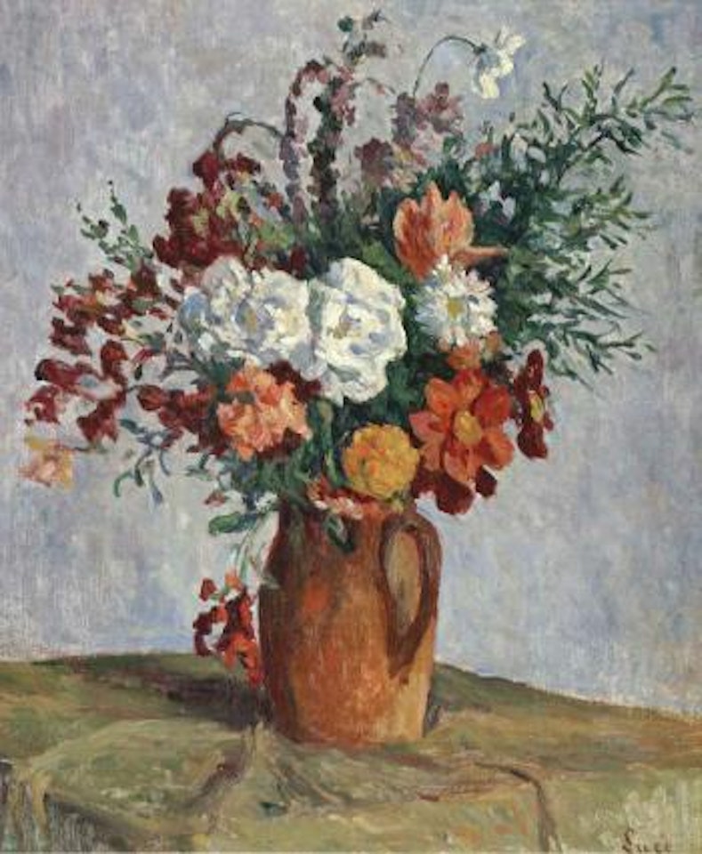 Fleurs dans un vase by Maximilien Luce