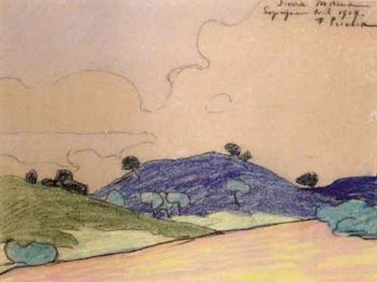 Sierra morena, Espagne by Francis Picabia
