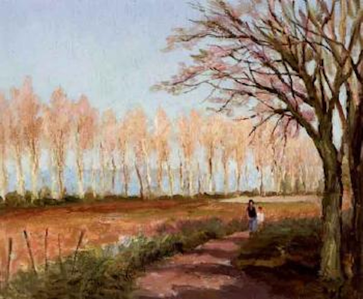 Peupliers roses by Marcel Dyf