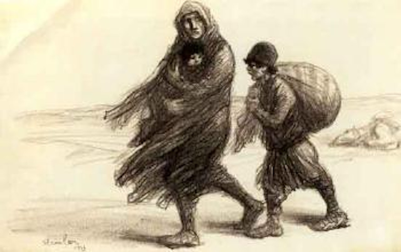 L'exode by Théophile Alexandre Steinlen