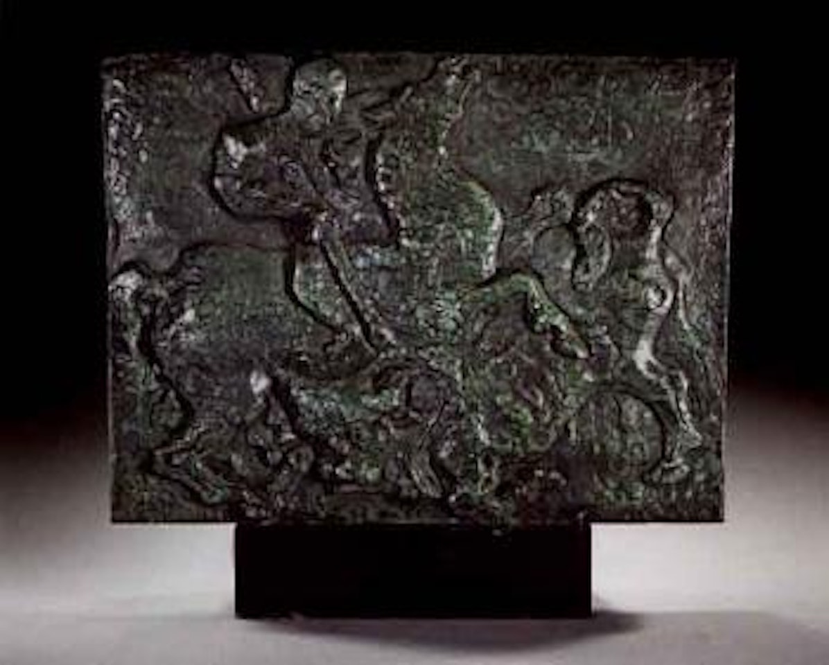 Man on horseback fighting a bull by Jacques Lipchitz