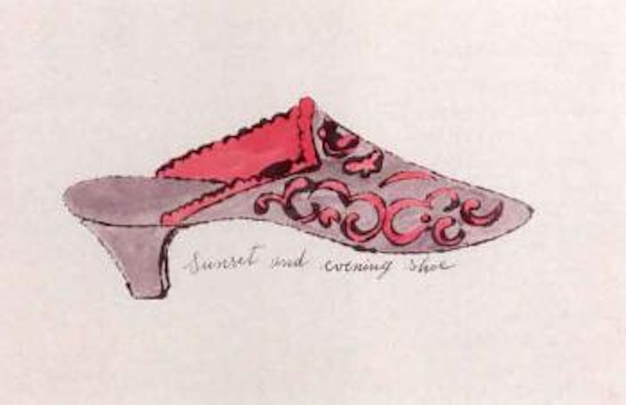 Sunset and evening shoe by Andy Warhol