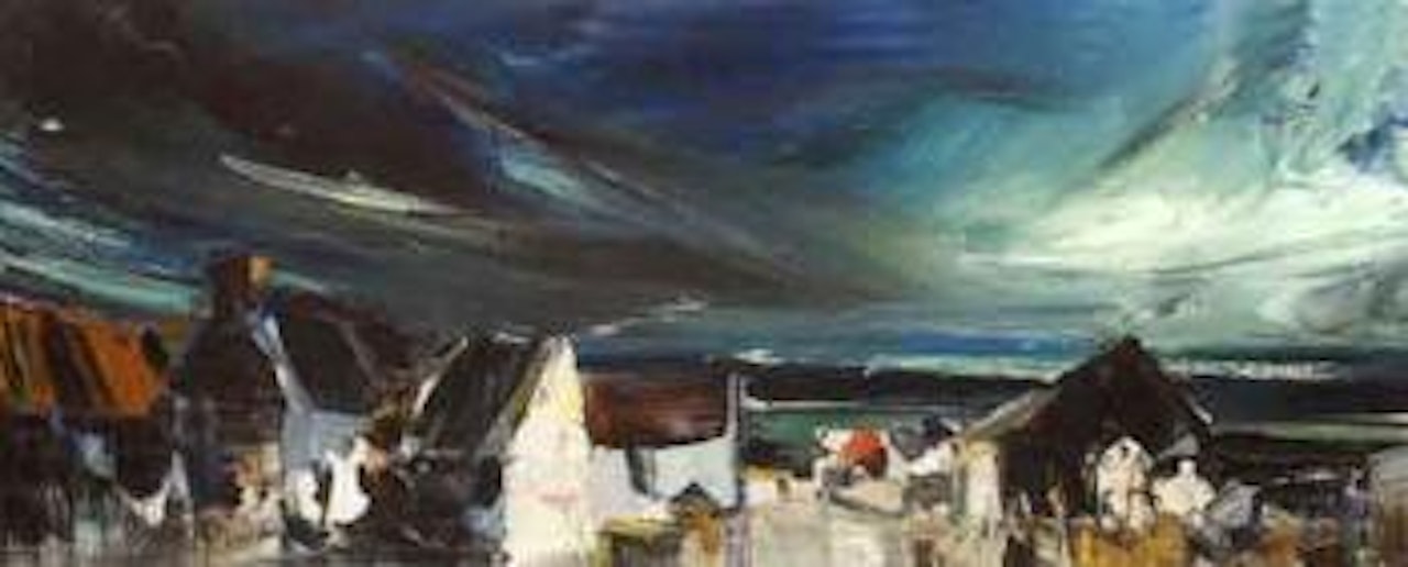 Coastal village by Kenneth Webb
