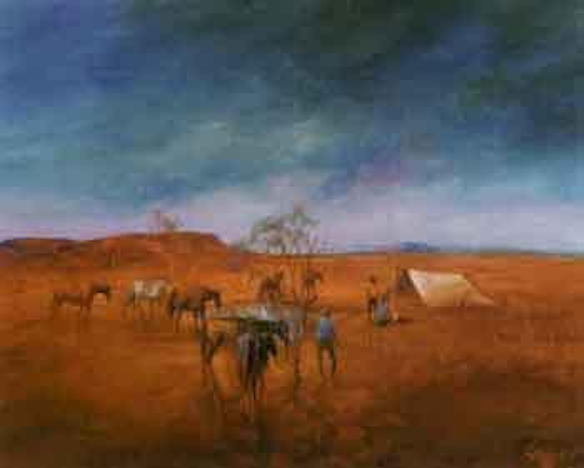 Camp, West Queensland by Hugh Sawrey