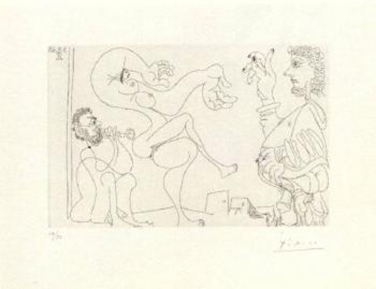 Danse du ventre dans la desert by Pablo Picasso