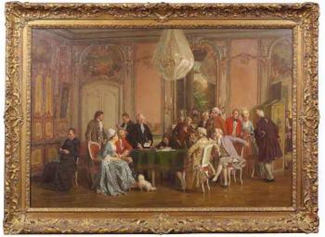 Marriage contract by Alfred Stevens