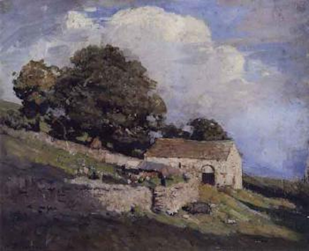 Poultry yard, Yorkshire by Arthur Ernest Streeton