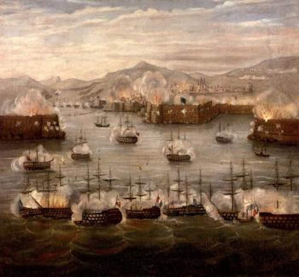 The great bombardment of Sebastopol by Russian School