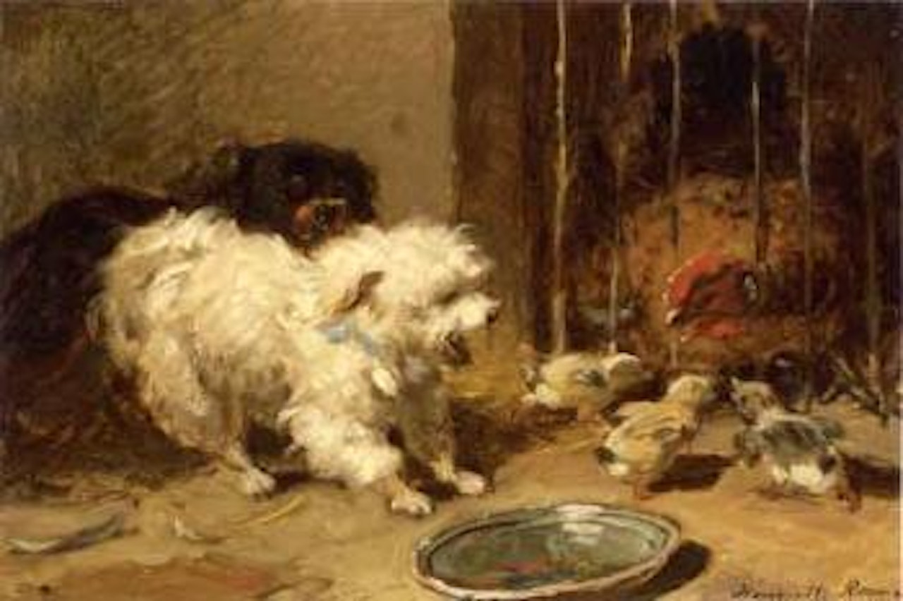Aanval en verdeediging - Attack and defence by Henriette Ronner-Knip