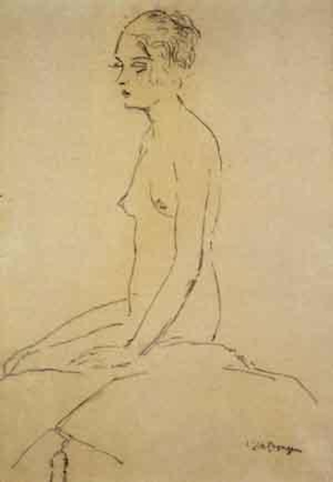 Nu assis by Kees van Dongen