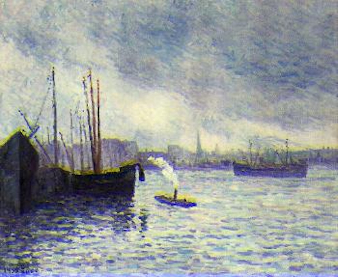Le port de Rotterdam by Maximilien Luce