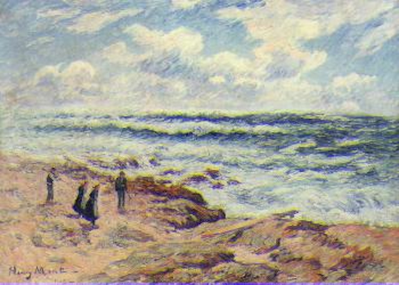 Les brisants de Penmarch, Finistere by Henry Moret
