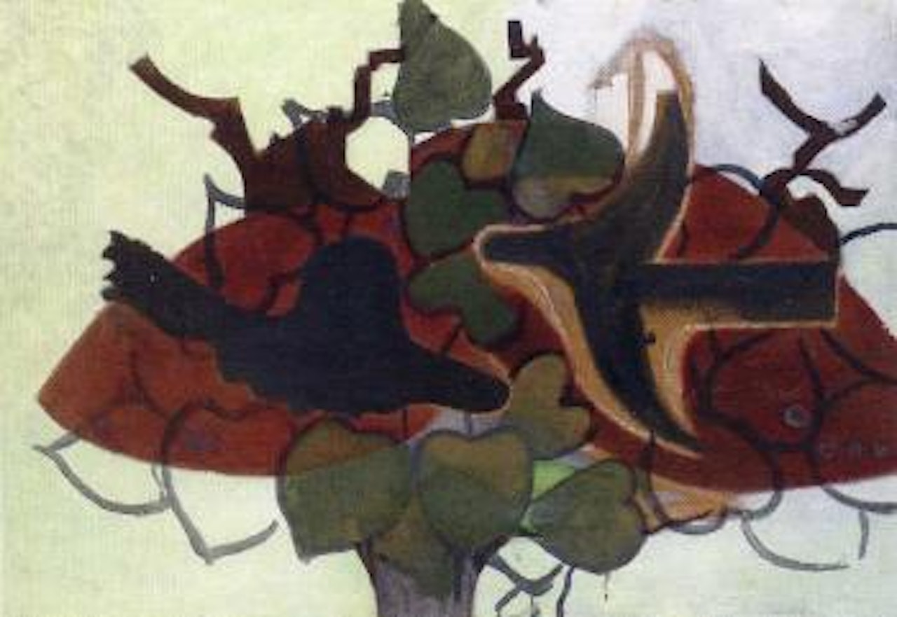 Les oiseaux dans l'arbre by Georges Braque