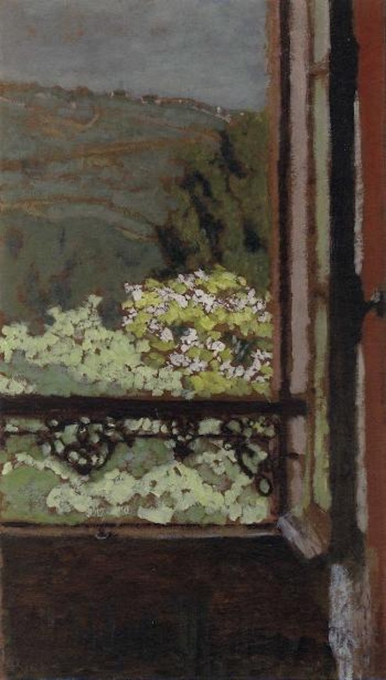 La fenetre ouverte sur les arbres en fleur by Édouard Vuillard